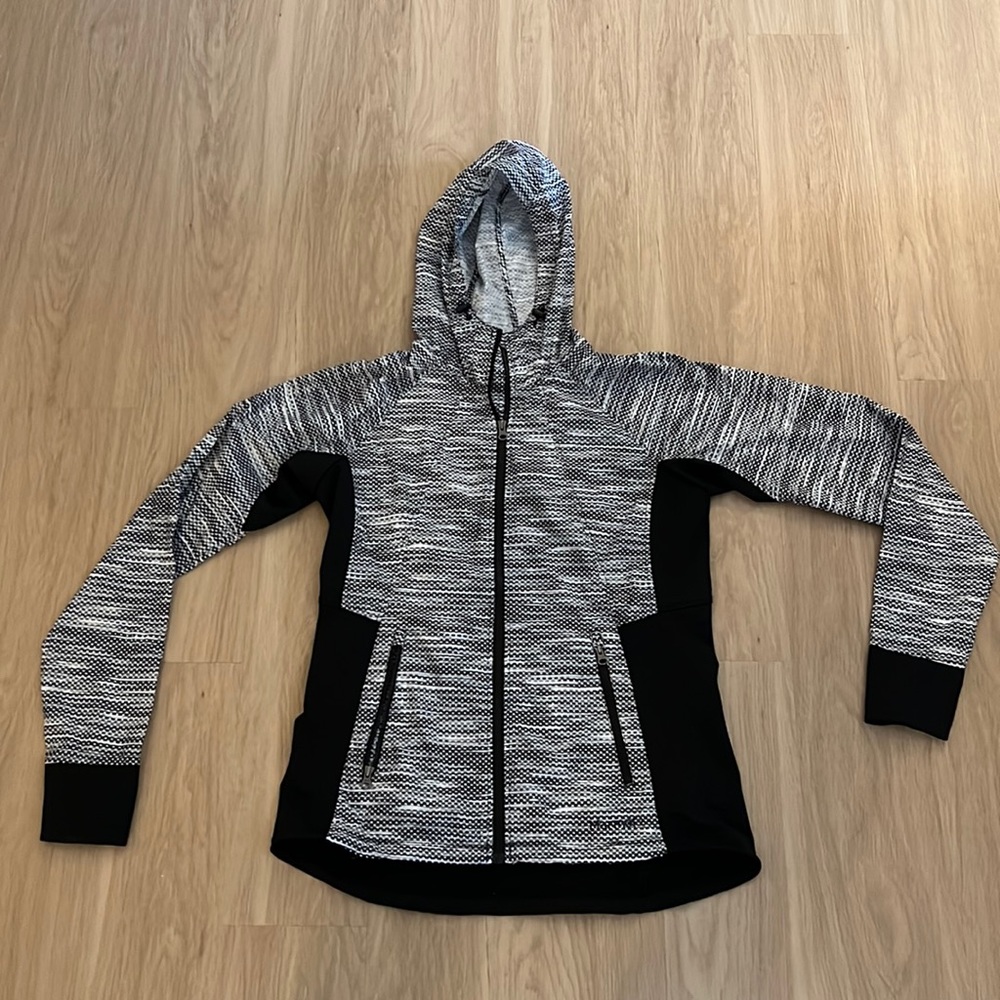 Marmot Black and White Running Zip Up